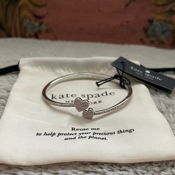 Kate Spade Yours Truly Pave Open Hinge Cuff - Picture 3 of 8